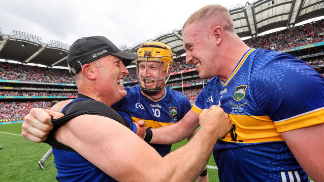 <p>When the Tipperary hurlers received their All-Ireland medals at an event in November, manager Liam Cahill was clear the night marked the end of the celebrations. Pic: ©INPHO/Bryan Keane</p>