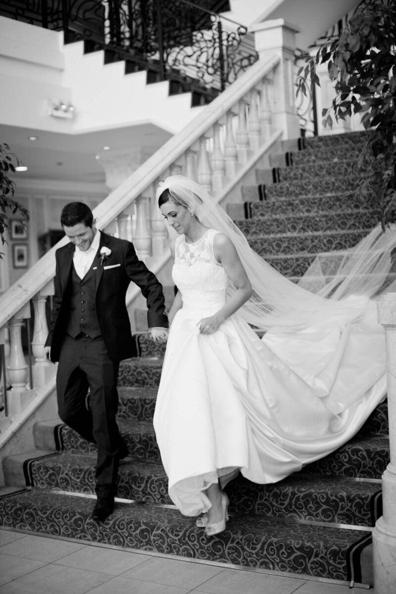 Suzanne Kane: 'There was a beautiful porch at the front of the church where we had planned to fix my dress and take photos but we had to rush into the church out of the rain. My poor bridesmaids got soaked!'