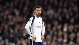 <p>OUT OF FAVOUR: Brennan Johnson has started just one of Tottenham’s past seven matches. 	Picture: Julian Finney/Getty </p>