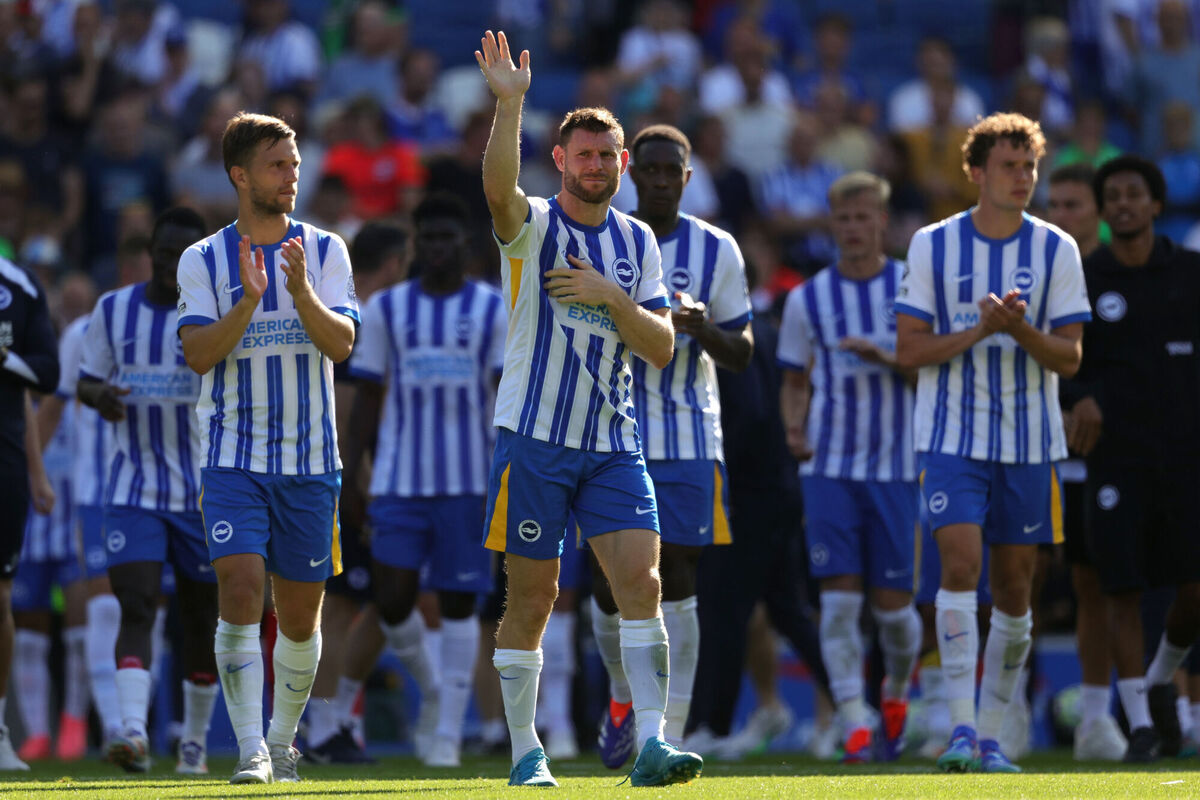 Brighton and Hove Albion's James Milner. Pic: Ben Whitley/PA Wire.
