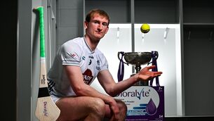 <p>COMEBACK KID: Kildare hurler James Burke poses for a portrait during the 2026 Dioralyte Leinster GAA pre season competitions launch. Pic: Tyler Miller/Sportsfile.</p>