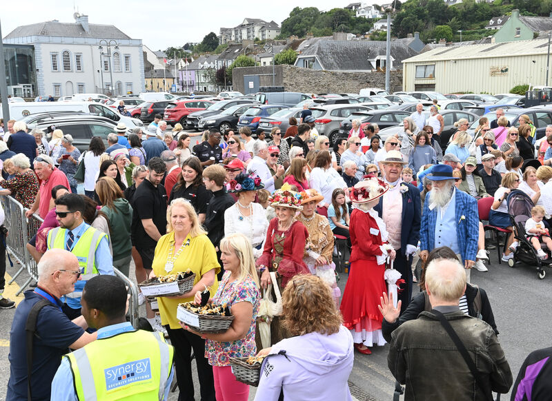 Passengers got a great reception in Youghal when they came ashore from cruise ship Le Bellot in August 2025. The French cruise vessel visited Youghal, Ballycotton, Kinsale, Schull, and Baltimore in Co Cork. Picture: Larry Cummins Passengers got a great reception in Youghal when they came ashore from cruise ship Le Bellot in August 2025. The French cruise vessel visited Youghal, Ballycotton, Kinsale, Schull, and Baltimore in Co Cork. Picture: Larry Cummins