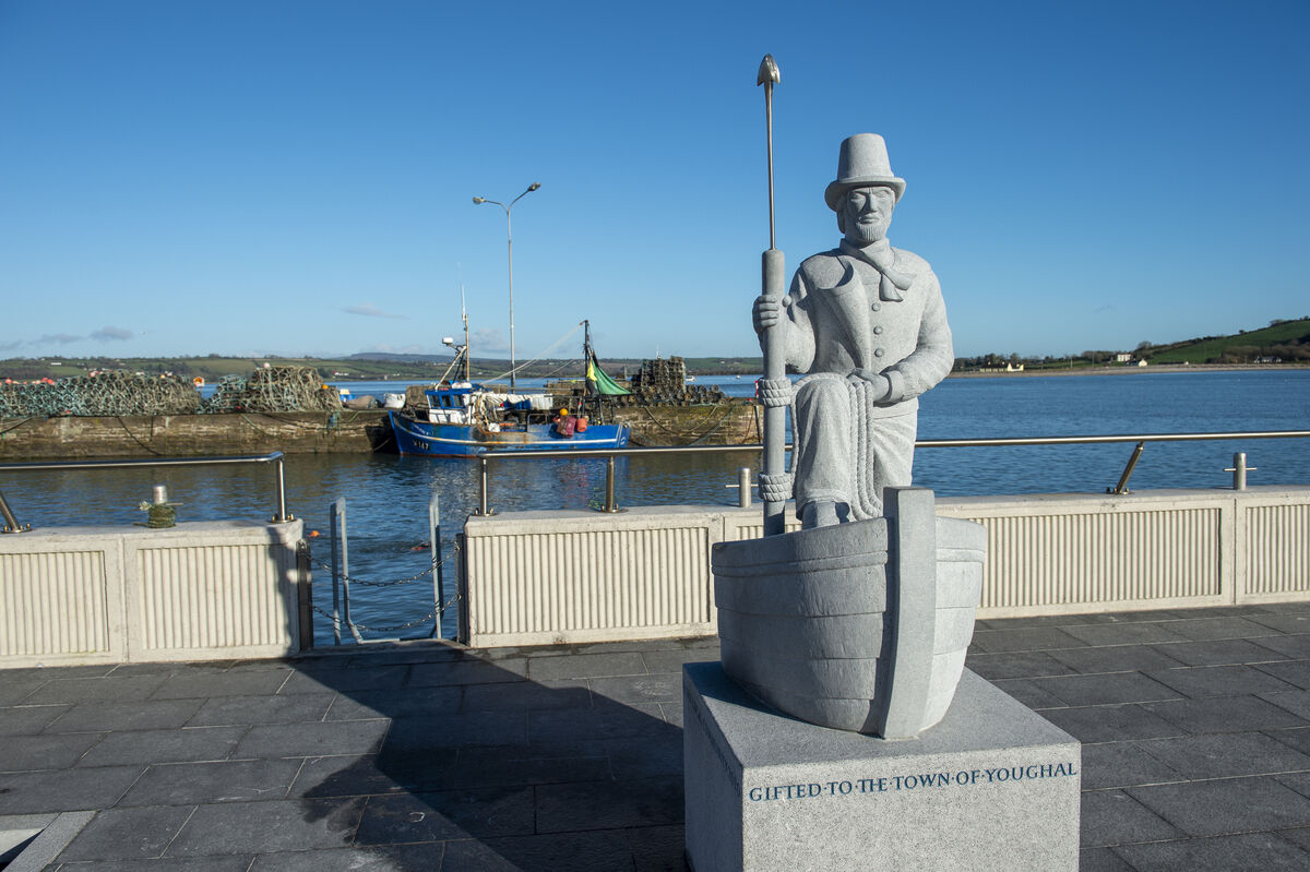  The statue of Captain Ahab in Youghal is a permanent reminder of the filming of John Huston's 1954 film 'Moby Dick'. However, Moby Dick's pub, which played a role in the making of the movie has shut. Picture: Dan Linehan