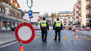 Police officers at the scene of the fire in Crans-Montana, Switzerland (Alessandro della Valle/Keystone/AP) Police officers at the scene of the fire in Crans-Montana, Switzerland (Alessandro della Valle/Keystone/AP)