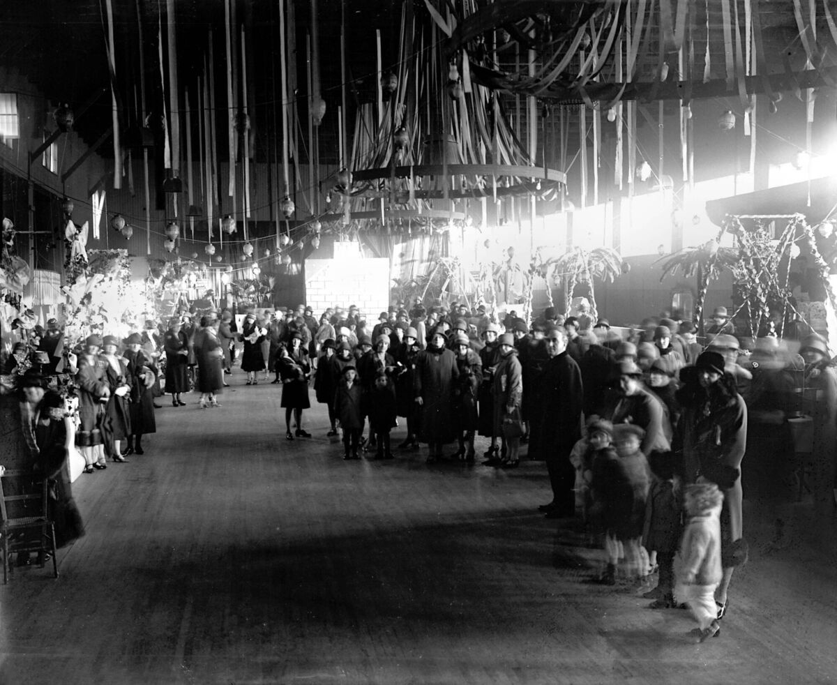 Crowds at the St Vincent de Paul Christmas Bazaar at the Arcadia Ballroom, Lower Glanmire Road, Cork, in 1926. 