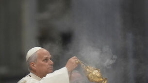 Pope Leo celebrated Mass on New Year’s Day in St. Peter’s Basilica (Alessandra Tarantino/AP)