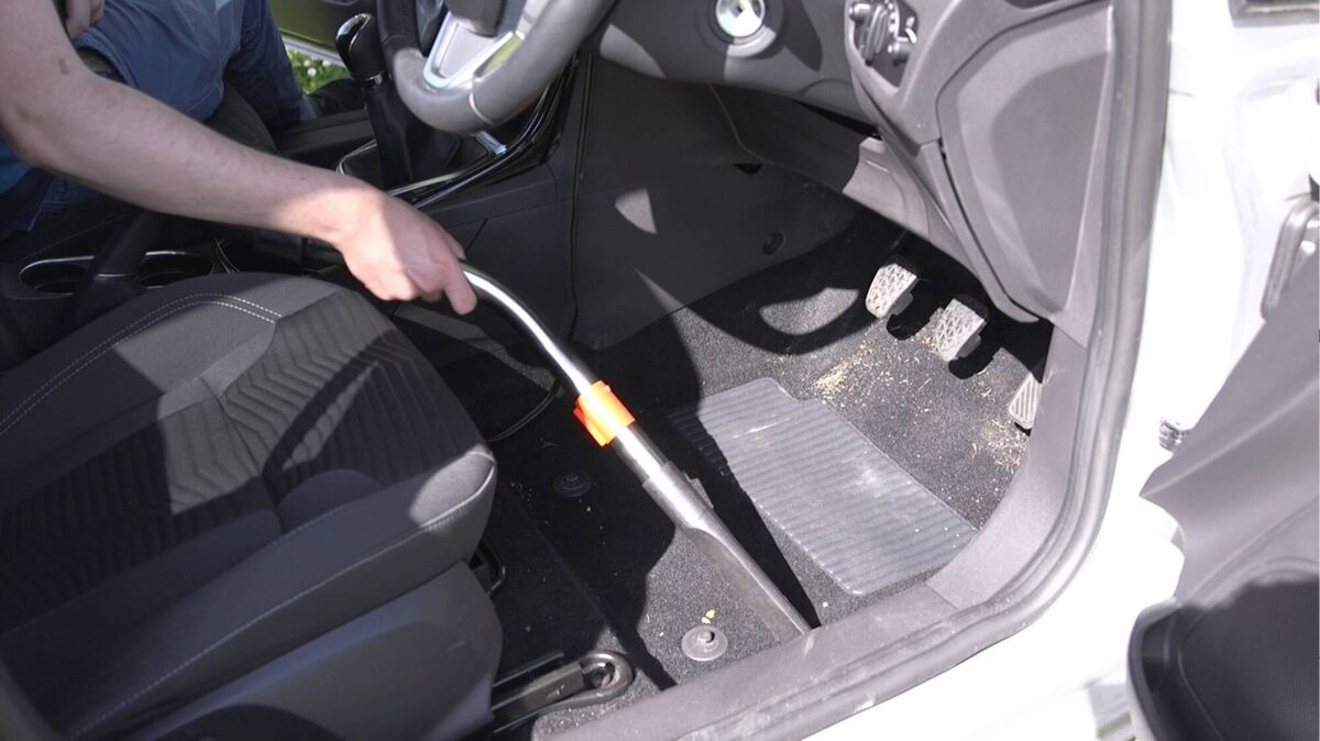 Give the carpets a vacuum, as this will remove any bits of debris, dust and dirt from the car’s floor mats.