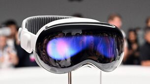 <p>Apple's Vision Pro virtual reality headset launched in June, 2023.</p>