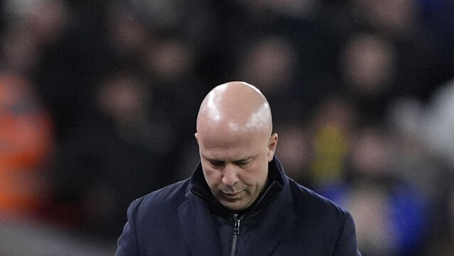 <p>Liverpool head coach Arne Slot admits the first half of the season had been a battle for him and his side (Peter Byrne/PA)</p>