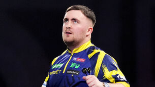 <p>Luke Littler wants to join the greats of the game by winning back-to-back World Championships. Picture: Adam Dvay/PA</p>