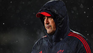 <p>IMPROVED PERFORMANCE: Munster head coach Clayton McMillan wants his side to 'throw the kitchen sink' at Toulon next weekend. Picture: ©INPHO/Ryan Byrne</p>