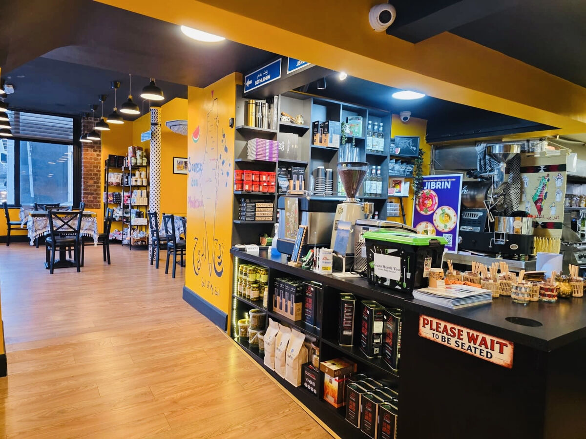 Teas, coffees, and other beverages on offer at Izz Cafe. 