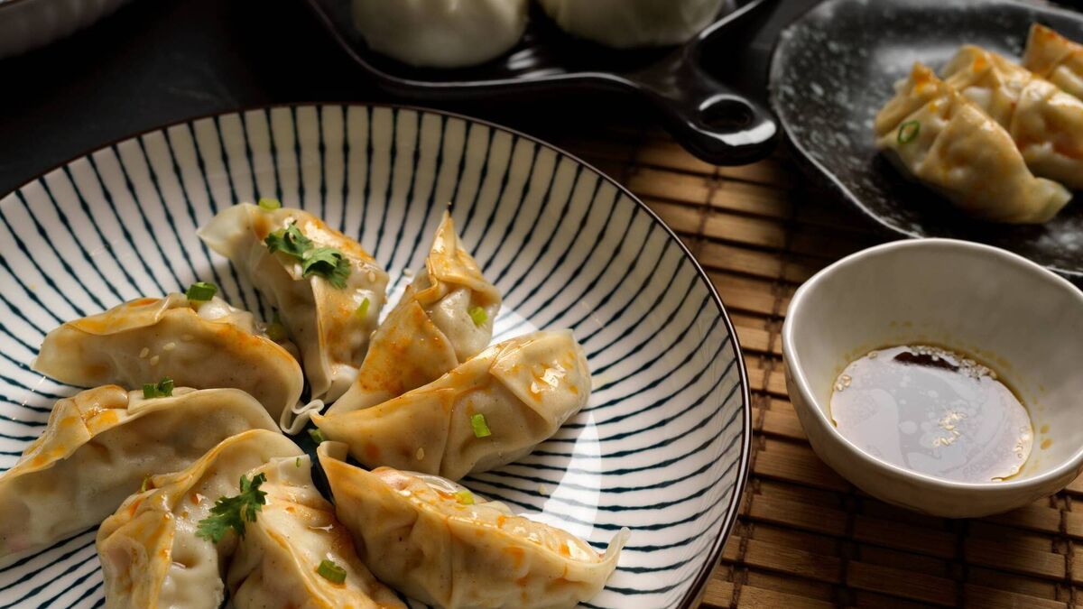Grilled Dumplings (Pot-Stickers)