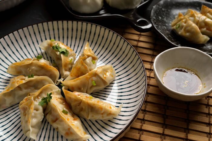 Grilled Dumplings (Pot-Stickers)