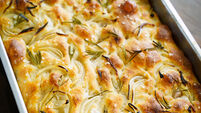 2187119424 Focaccia Bread - traditional overnight fermented, Italian style.