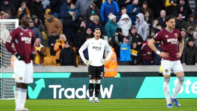 <p>West Ham were well beaten at Wolves. Pic: Jacob King/PA</p>