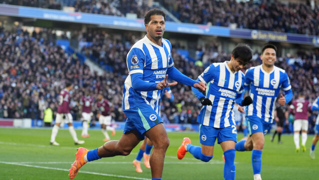 <p>Brighton forward Georginio Rutter opened the scoring against Burnley. Pic: Adam Davy/PA</p>