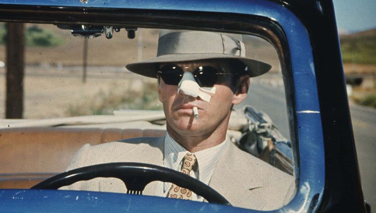 Jack Nicholson in a scene from 'Chinatown'.