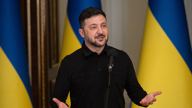 <p>Ukraine’s President Volodymyr Zelenskyy will head to Paris this week for peace talks (Danylo Antoniuk/AP)</p>