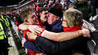 Matthew Flaherty celebrates with fans after winning 3/1/2026