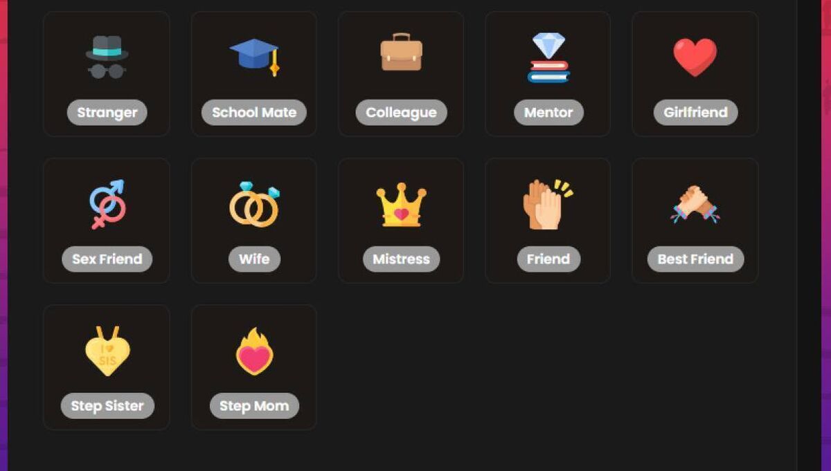 A range of options offered by some sites A range of options offered by some sites