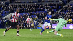 <p>Brentford's Igor Thiago took his season's tally to 14 with a hat-trick against Everton. Pic: Peter Byrne/PA Wire.</p>