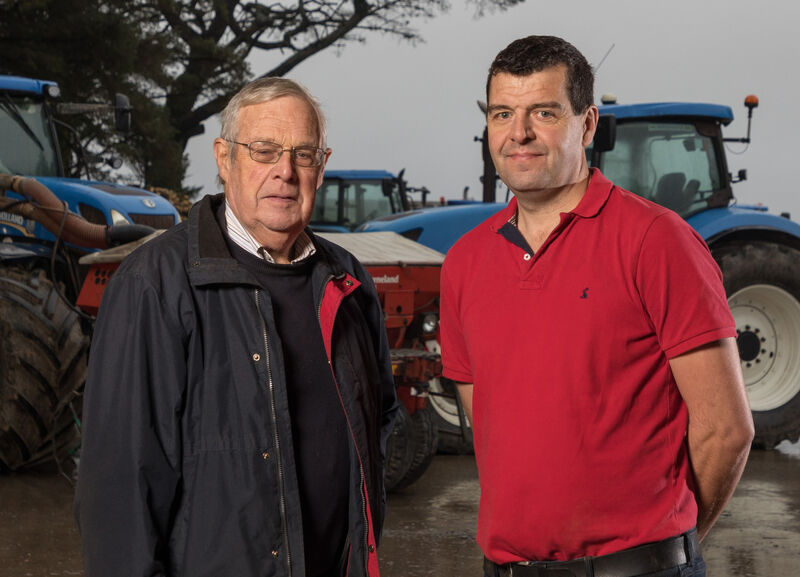 Martin O'Regan with his father Jim.