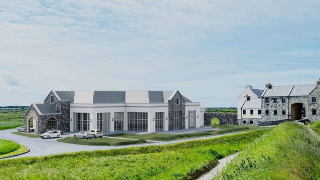 <p>A computer-generated image of the planned ballroom addition to Trump’s Doonbeg golf resort in west Clare.</p>