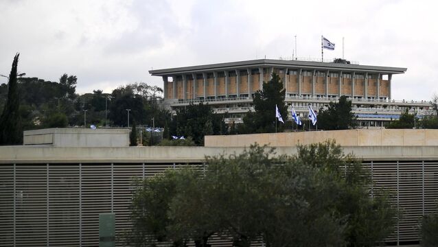 <p>The legislation was passed by the Knesset, the Israeli parliament, on December 29. Picture: PA</p>