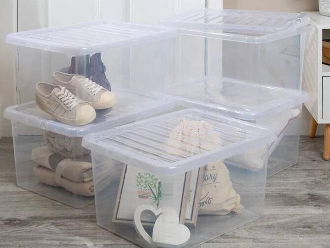 The clear Crystal storage boxes, available from The Organised Store. The clear Crystal storage boxes, available from The Organised Store.