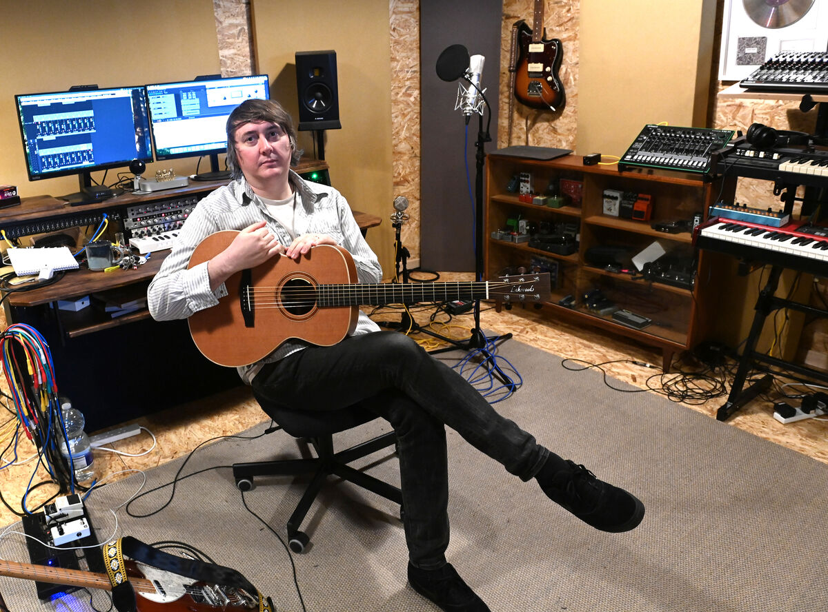 John Blek in his recording studio space at Bigger River Recording Company., Castletownroche, Co Cork. Picture: Larry Cummins