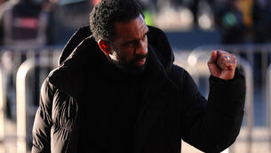 <p>OVER AND OUT: Celtic manager Wilfried Nancy ahead of the Old Firm derby defeat on Sunday. Pic:  Andrew Milligan/PA Wire.</p>