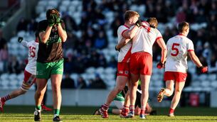 <p>Joy for An Ghaeltacht but utter devestation for Sallins Pic: INPHO/Nick Elliott</p>