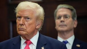 <p>US President Donald Trump, left, and Scott Bessent, US treasury secretary. Photographer: Yuri Gripas/CNP/Bloomberg via Getty Images</p>