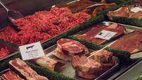 Mince and steaks from the butcher's store - English Market, Cork, Ireland