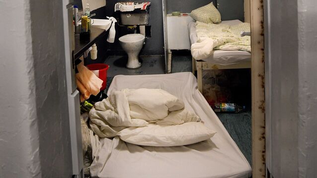 <p> A cell in Mountjoy Prison last January with a mattress on the floor to accommodate a second prisoner because of overcrowding. 'Mountjoy numbers are really worrying,' one source said. Photo: Moya Nolan</p>