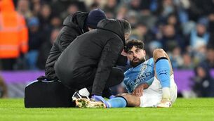 <p>Manchester City defender Josko Gvardiol sustained a broken leg in Sunday’s clash with Chelsea (Martin Rickett/PA)</p> <p>Manchester City defender Josko Gvardiol sustained a broken leg in Sunday’s clash with Chelsea (Martin Rickett/PA)</p>