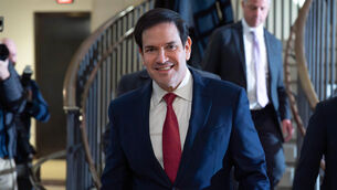 <p>Secretary of State Marco Rubio arrives at the US Capitol for a closed-door briefing (Jose Luis Magana/AP)</p>