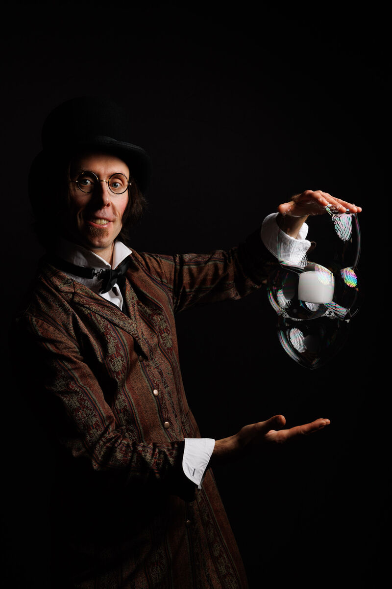 Finn Jesch, Bubbleologist, Scarriff, Co Clare. Picture: Eamon Ward