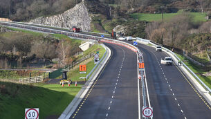 <p> A section of the new Macroom bypass looking West of Macroom near the new roundabout at Carrigaphooca. File picture: Dan Linehan</p>
