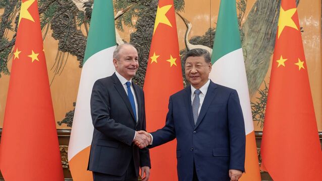 <p>Taoiseach Micheál Martin meeting with Chinese president Xi Jinping in Beijing on Monday. Discussions about human rights are becoming more difficult as we approach the country's EU presidency. </p>