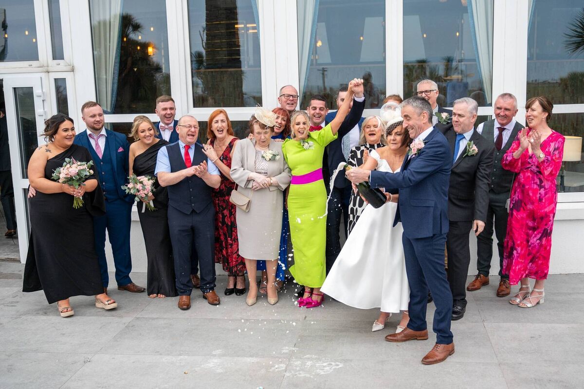 Annette O'Donovan and Charlie Davis and guests. Pictures: Conor Healy Photography
