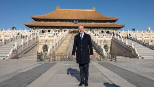 <p>Taoiseach Micheál Martin visits the Forbidden City in Beijing as part of his state visit to China.</p>