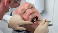 Senior man at the dentist, Germany