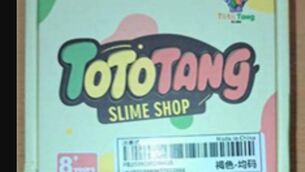 <p>A Tototang Slime Shop toy slime purchased by Irish parents on Shein's marketplace has been recalled by the Competition and Consumer Protection Commission due to a chemical risk. The third party seller is Foshan Nanhai District Barbarian Bull Toys Firm. Picture via CCPC</p>