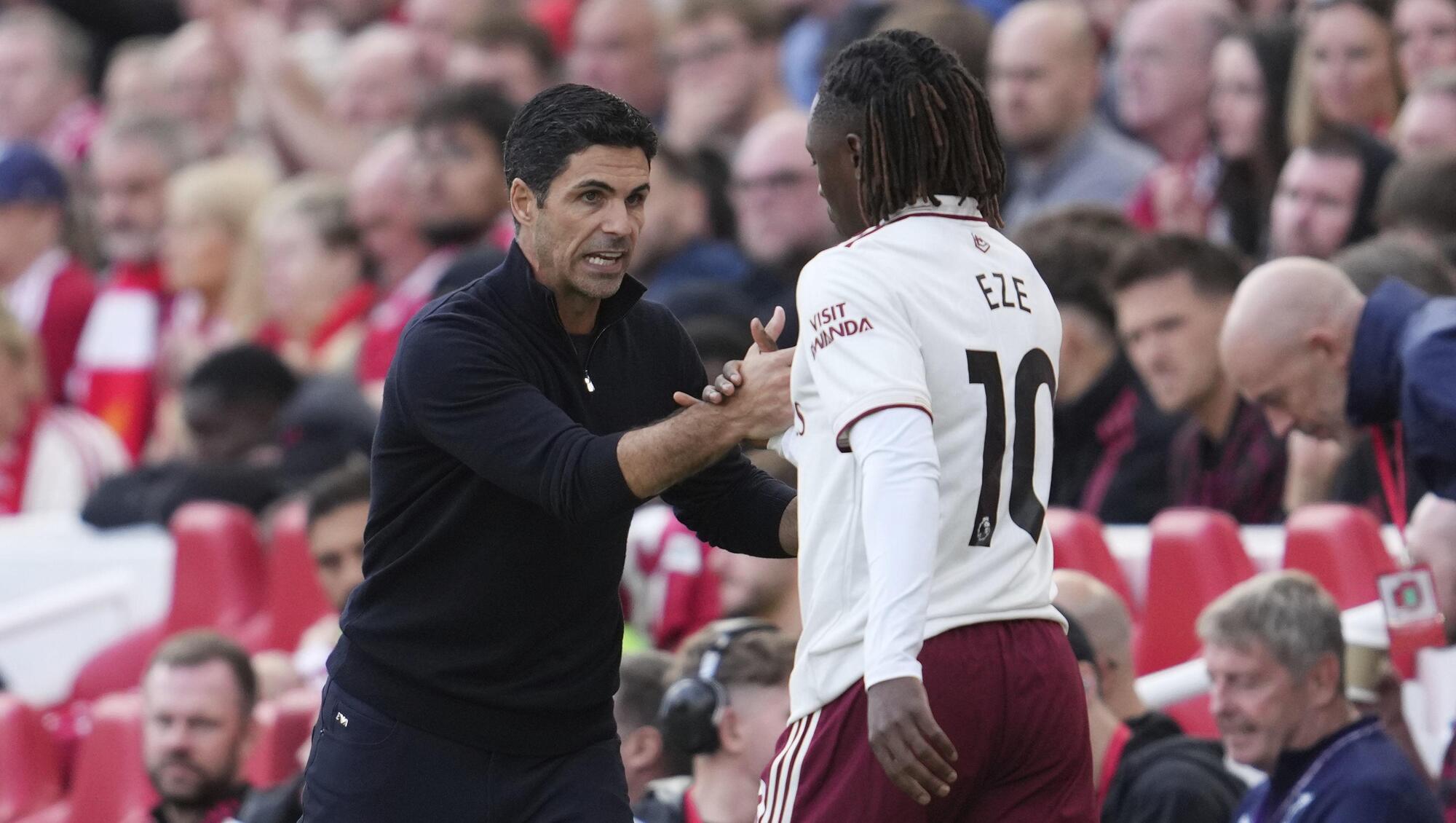 Arsenal boss Mikel Arteta hails out-of-favour Eberechi Eze’s ‘desire’