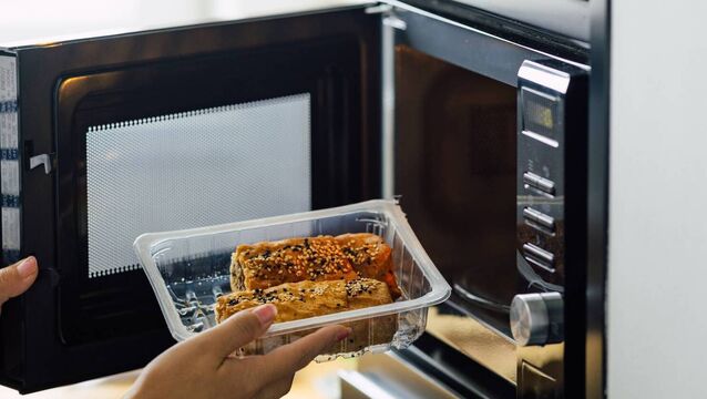 <p>To reduce the chance of microplastics entering your food, don’t heat or reheat foods or ingredients in plastic containers. Decant them to a microwave-safe glass or ceramic dish. File picture</p>
