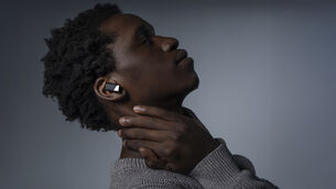 <p>The Status Pro X uses a bold, angular design that stands out instantly among true wireless earbuds. Picture: Status Audio.</p>