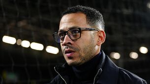 <p>Liam Rosenior travelled with the Chelsea sqaud to the match with Fulham. Pic: Bradley Collyer/PA</p>