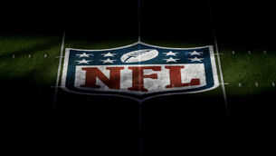 <p>A general view of the NFL logo.</p>